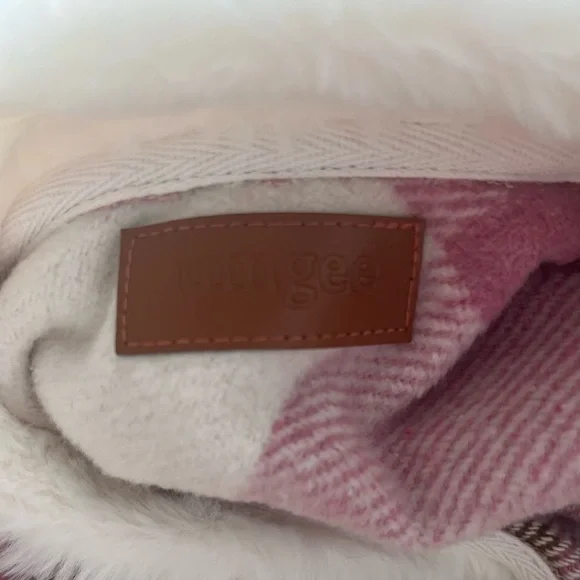 Umgee Plaid Brushed Flannel Shacket With Faux Fur Collar Size M - Picture 10 of 10